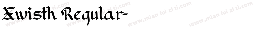 Xwisth Regular字体转换